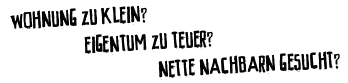 Wohnung zu klein? Eigentum zu teuer? Nette Nachbarn gesucht?